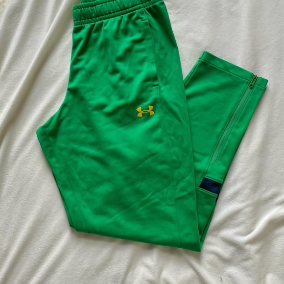 University of Notre Dame green Under Armour pants - Picture 2 of 8